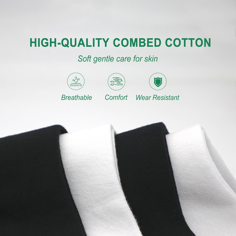 Womens Combed Cotton Color Thin socks - Breathable Soft Crew