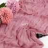 12 Pieces Dusty Rose Cheesecloth Table Runner 10FT Pink Runner