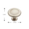 Franklin Brass Round Ringed Kitchen Cabinet Knobs or Drawer Knobs