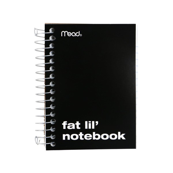 Mead Fat Lil' Notebook: 4 in. x 5-1/2 in. (Black)