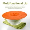 5Pcs/Set Multifunctional Bowl Lid Food Grade Silicone Vacuum Sealing Cover