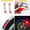 BoYeeBo Universal 4Pcs Carbon Fiber Car Wheel Eyebrow Bump Protector