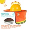 WMYCONGCONG 3 Pack Hard Hat Sun Shield Full Brim Mesh