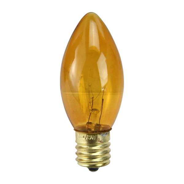 Northlight Pack of 25 Incandescent C9 Orange Christmas Replacement Bulbs