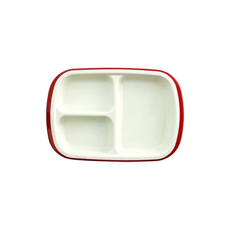 Ceramic Indigo Moi Lunch Plate with Lid, Forest Size: Approx.