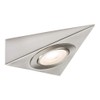 Knightsbridge 230V LED Triangular Under Cabinet Light - Brushed Chrome