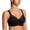 Syrokan women's high impact sports bra, racer back, with strap,