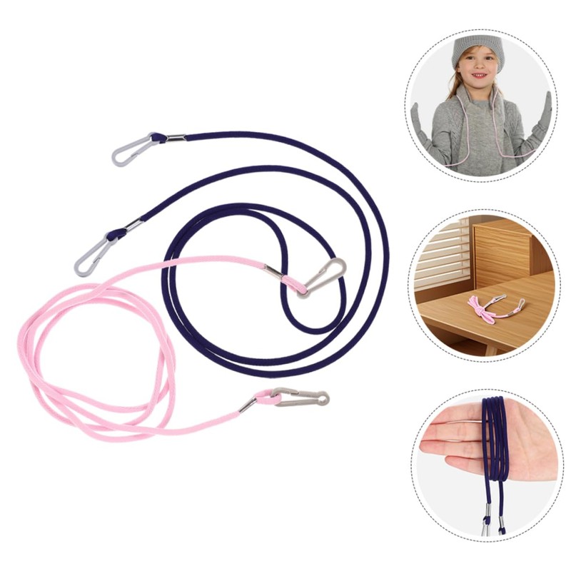 WOONEKY Mitten Holders for Pack Anti-Lost Glove Clips Adjustable Straps