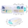 4PCS 7-Day Pill Organizer with Labels – Compact Daily Medication