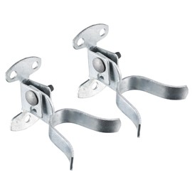 KINNAN 1-7/8'' Flat Back Wall Mount Fork Gate Latch, Chain Link Wall Mount Latch Hardware,Galvanized Steel, with Padlock Hole, Easily Mounts to Wooden Gate Post or Wall 2 Pack