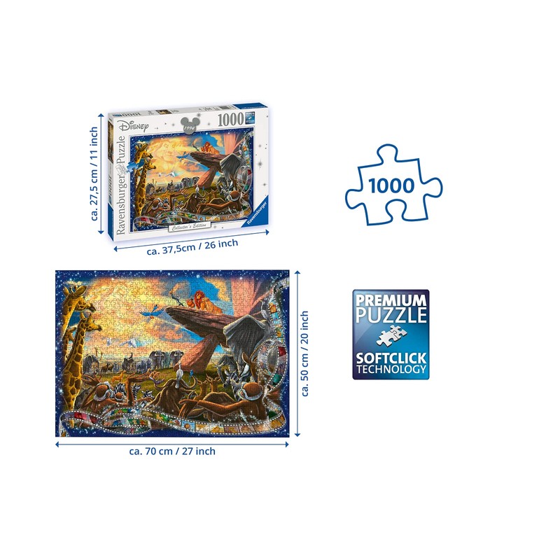 Ravensburger Jigsaw Puzzle, 1,000 Pieces, grey