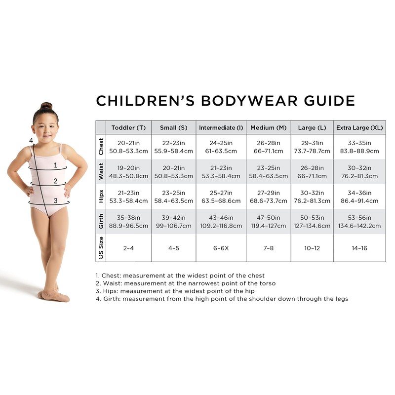 Capezio Maillot básico para niñas Team, Azul/Claro, Grande