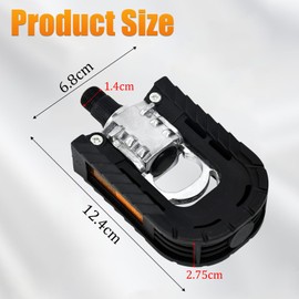 VGECEE Bicycle Pedals Folding Pedal Aluminium Pedals Bicycle 9/16 Inch Folding Pedals Bicycle Pedals Mountain Bike with Reflectors & Anti-Rust Bike Pedals for Pedelec, MTB, Folding Bike, Road Bike