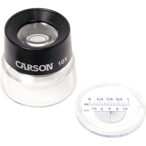 Carson LumiLoupe 10X Power Stand Magnifier With Dual Lens (LL-20)