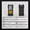 AUTOOL Portable Digital Manometer Dual Port Air Vacuum Pressure Gauge