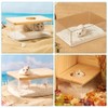 FeiFanChoice Hamster Sand Bath, 18.5x12.5x8.5 CM Transparent Hamster Bathing Sand,