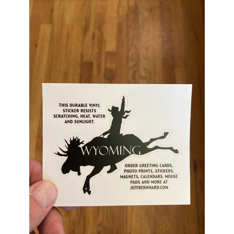 Bucking Bronco Moose Sticker Grand Teton National Park Jackson Hole