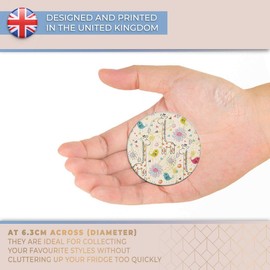 Destination Vinyl ltd Magnet for Refrigerator, Fridge - Cute Baby Giraffe Flowers Animals Fun for Office, Cabinet and Whiteboard, Magnetic Stickers, 8482