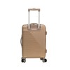 Rockland Star Trail Hardside Spinner Wheel Luggage, Champagne, Carry-On 20-Inch