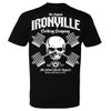 Ironville Heavy Iron Outlaw Skull Powerlifting Soft Blend T Shirt