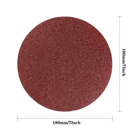 Secwell Pack of 50 Sanding Discs 180 mm Velcro Sandpaper for Random Orbital Sanders Grit 40/60/80/100/120/150/180/240/320/400