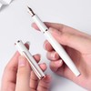 Pluma estilográfica Hong Dian 920 de metal blanco, punta extra