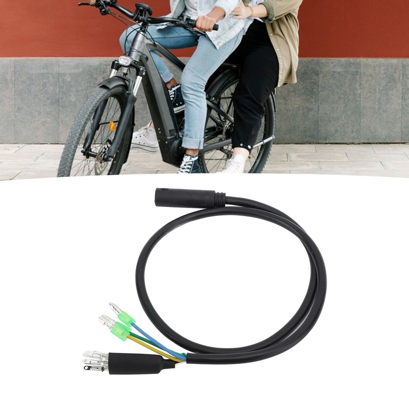 Electric Bike Motor Extension Cable M6 Female 9 Pin Waterproof