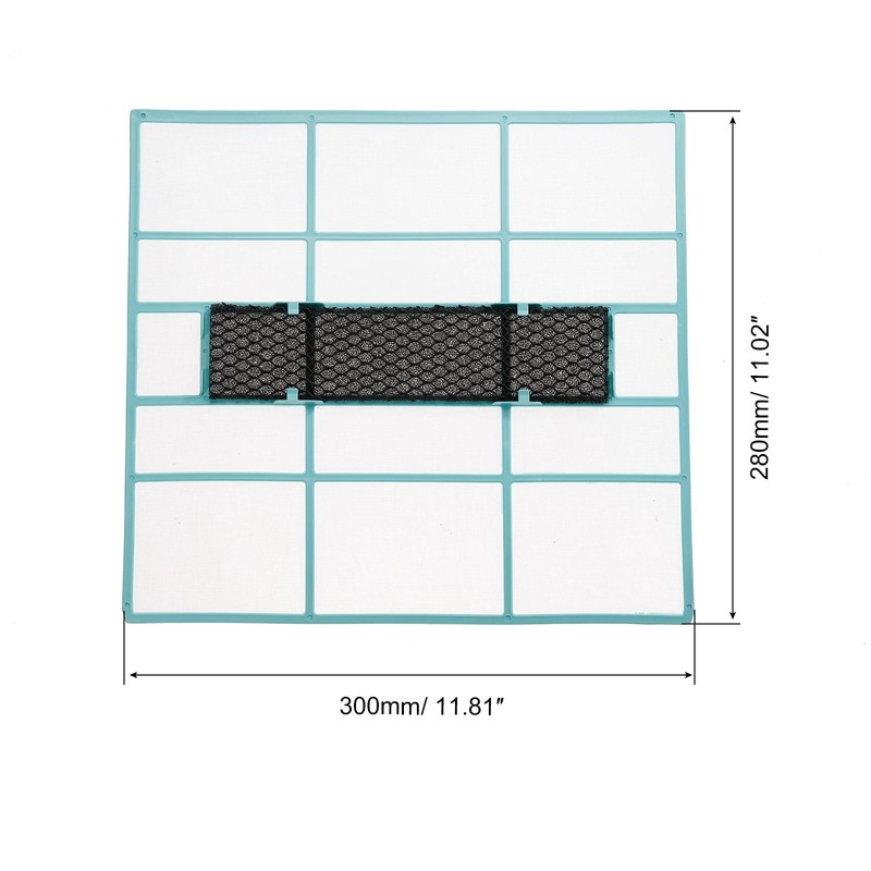 PATIKIL 11.81" x 11.02" Air Conditioner Air Filter, Plastic Air