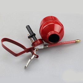 Oil Squirt Can Manual Oiler Can Iron Red Lever Style Lubrication Oiling Can Flexible Hose Oil Can Pump (400ml)