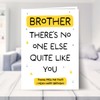 Hey Chimp Funny Brother Birthday Card - No One Else