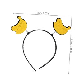 minkissy Watermelon Party Headbands Women's Hawaiian Themed Hair Band Cheery Comfortable for Holiday Celebrations Photos