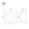 finder 7F.20.8.230.2055 Control Cabinet Fan 28 W 28 W 155