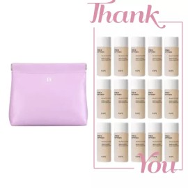 IOPE 시그니처 라벤더 파우치 & 아이오페 스템3 소프너 스킨 225ml (15ml 15개) 세트 Signature Lavender Pouch & Iope Stem 3 Softener Skin 225ml (15ml x 15) Set