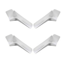Mandark 4PCS RV Gutter Spouts, Camper Left & Right Rain Guttering Spout Extensions, RV Exterior Roof Rainwater Protector Accessories, Universal for Trailers, Motorhomes and More