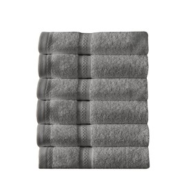 Arm & Hammer Performance Towel Washcloth Set, 6 Piece, Grey