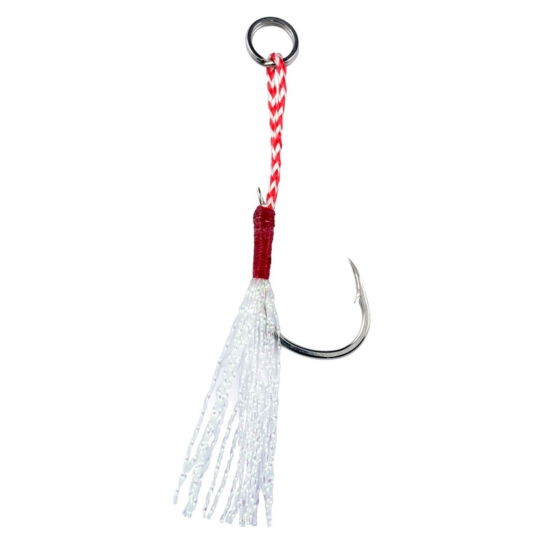 Orurdo QB500056a10n0 Assist Hooks Set of 10 with Feather (Skirt)