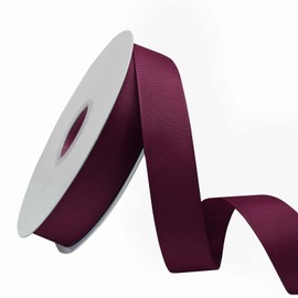 Ribreeze 1 inch Burgundy Grosgrain Ribbon 50 Yards for Gift Wrapping Weddings DIY Floral Decor Sewing & More