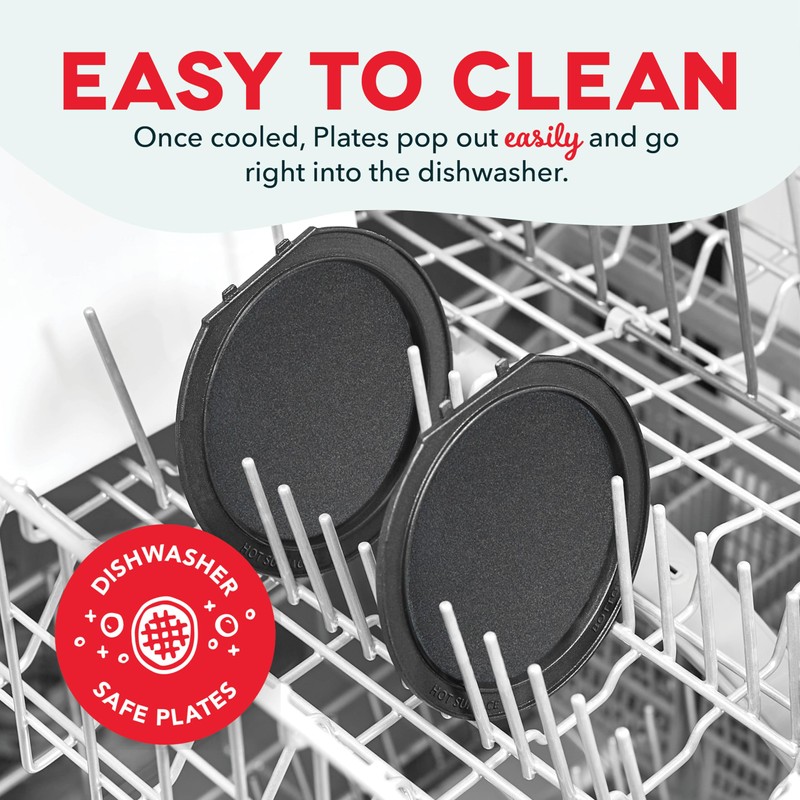 DASH MultiMaker® Mini System Two 4” Nonstick Removable Waffle Plates