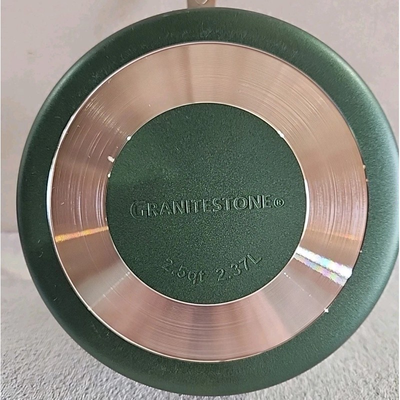 Granitestone Green 2.5 qt. Nonstick Saucepan