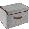 OWill Foldable Storage Boxes with Lids, Fabric Storage Cubes with