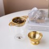 Octavius Tea Infuser | Empress Brass Infuser with Bottom Holder