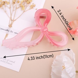 4 Stück Bogen Haarspangen Elegante Haar Kralle Schmetterling Haar Zubehör für Mädchen Haarstyling Zubehör für Frauen