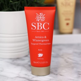 SBC Skincare Arnica & Wintergreen Targeted Thermal Rub - 100ml | Thermal Muscle Rub for Muscle Tension Relief | Warming Muscle Cream