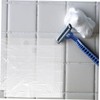 FOMIYES Bathroom Drain Hair Catcher Sheet 20pcs Beard Hair Catchers