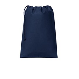 Port Authority Core Cotton Drawstring Bag BG0350, River Blue Navy, OSFA