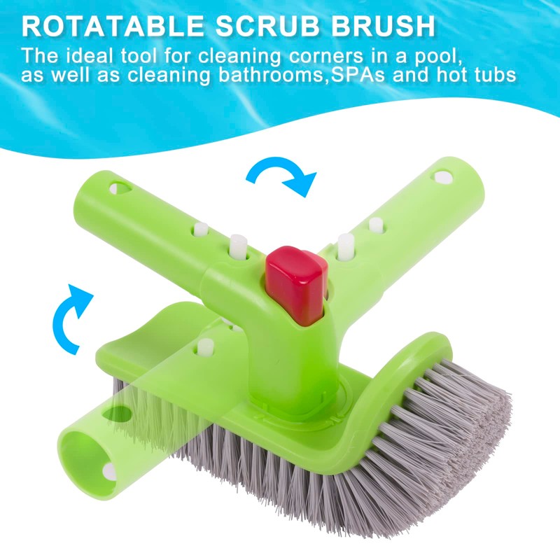 Sepetrel Deluxe Swimming Pool Cleaning Kit Including Rubber Edge Skimmer