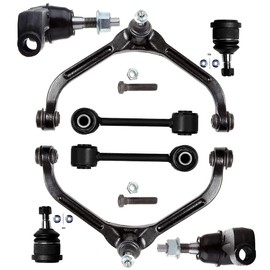 SCITOO 8pcs Front End Suspension Kit fit 2005-2007 for Jeep Liberty Upper Control Arm and Ball Joint Lower Ball Joint Outer Tie Rod End Sway Bar Link