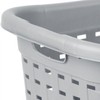 Sterilite 6-Pack Weave Laundry Basket, Rectangle Plastic Clothes Hamper w/