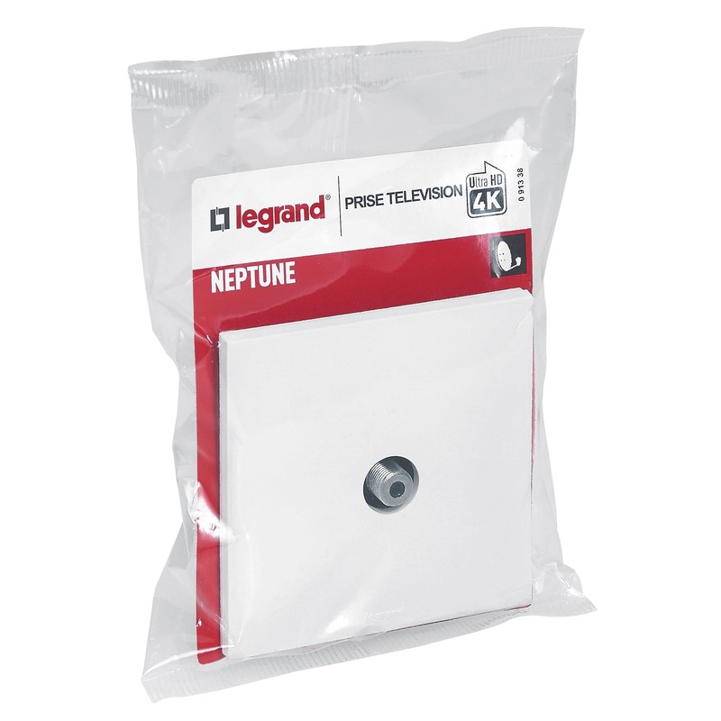 Legrand Neptune leg91338 SCHUKO TV, White