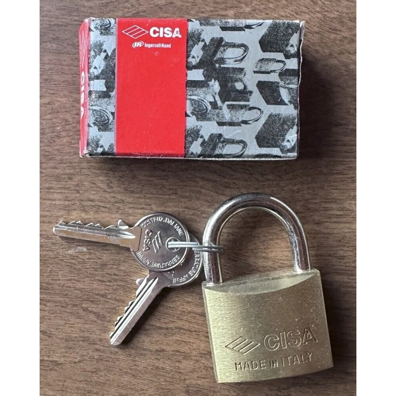 Cisa 22010-40-0 PadLock Brass Lock Made in Italy